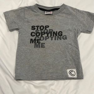 Mish Boys stop copying me t-shirt